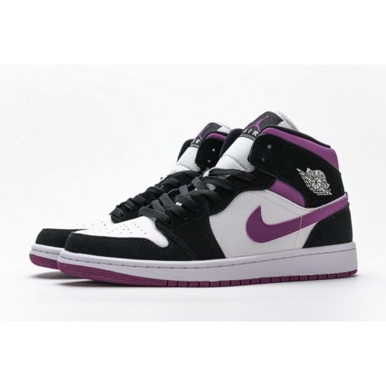 Air Jordan 1 Mid "Magenta" Black Purple BQ6472-005