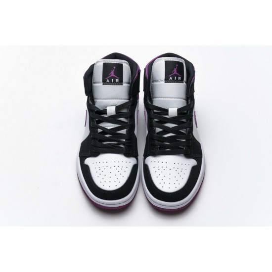 Air Jordan 1 Mid "Magenta" Black Purple BQ6472-005