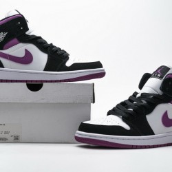 Air Jordan 1 Mid "Magenta" Black Purple BQ6472-005