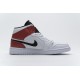 Air Jordan 1 Mid "White Black Gym Red" White Red 554724-116