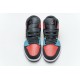 Air Jordan 1 Mid "White Red Multi" Blue Red 554724-125