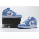 Air Jordan 1 Mid Retro "UNC" Blue White 554724-106
