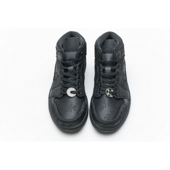 Edison Chen x Air Jordan 1 Mid "Fearless" Black CU2804-300