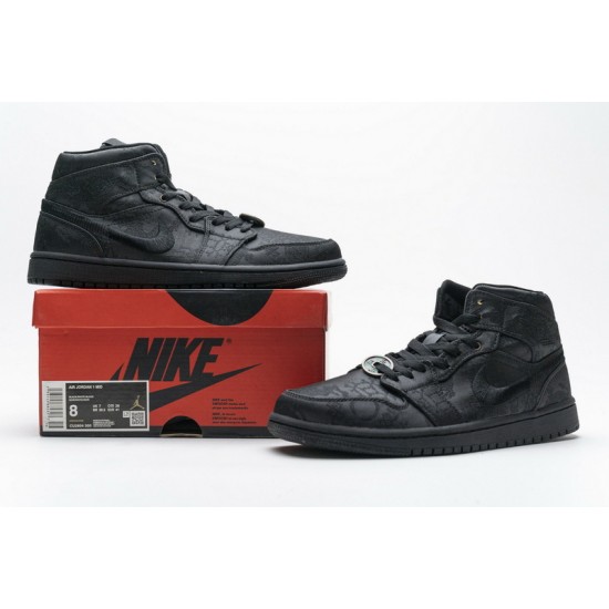 Edison Chen x Air Jordan 1 Mid "Fearless" Black CU2804-300