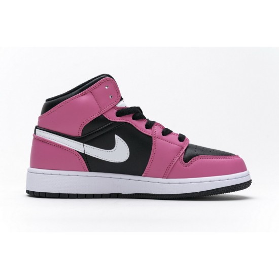 Air Jordan 1 Mid "Pinksicle" Black Pink 555112-002