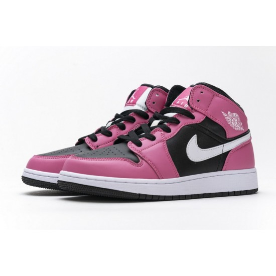 Air Jordan 1 Mid "Pinksicle" Black Pink 555112-002
