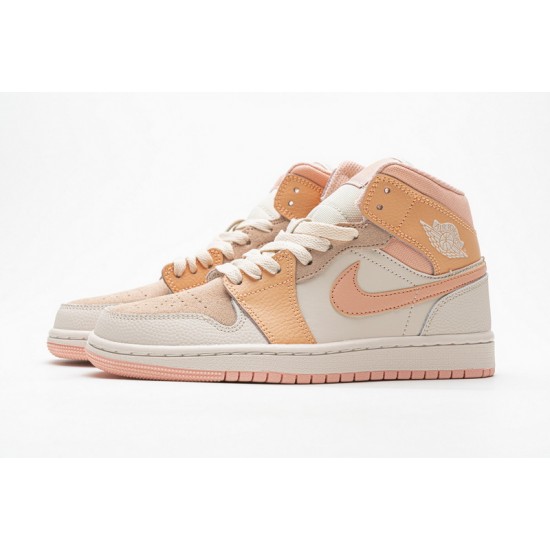 Air Jordan 1 Mid "Atomic Orange" White Orange DH4270-800