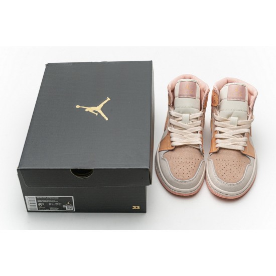 Air Jordan 1 Mid "Atomic Orange" White Orange DH4270-800