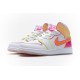 Air Jordan 1 Mid GS "Edge Glow" White Yellow Pink CV4611-100