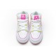 Air Jordan 1 Mid GS "Edge Glow" White Yellow Pink CV4611-100