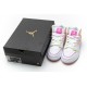 Air Jordan 1 Mid GS "Edge Glow" White Yellow Pink CV4611-100