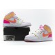 Air Jordan 1 Mid GS "Edge Glow" White Yellow Pink CV4611-100