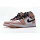 Air Jordan 1 Mid "Pink Quartz" Blakc White Pink 555112-603