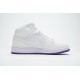 Air Jordan 1 Mid SE "White Fuchsia Blast" White Purple 555112-100