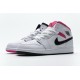 Air Jordan 1 Mid "Hyper Pink" White Black Pink 555112-106