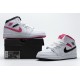 Air Jordan 1 Mid "Hyper Pink" White Black Pink 555112-106