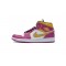 Air Jordan 1 Mid "Dia de los Muertos" White Yellow Pink DC0350-100 36-45