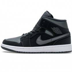 Air Jordan 1 Mid GS "Nylon Black Grey" White Black Grey 852542-012