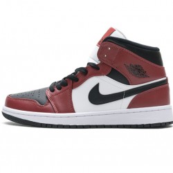 Air Jordan 1 Mid "Gym Red" White Black Red 554725-069