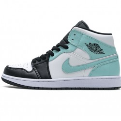 Air Jordan 1 Mid "Island Green" Blue Black White 554724-132