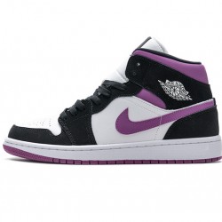 Air Jordan 1 Mid "Magenta" Black Purple BQ6472-005