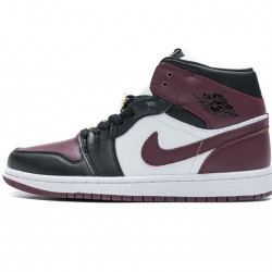 Air Jordan 1 Mid "Marron" Black White Red CZ4385-016 36-46