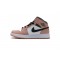 Air Jordan 1 Mid "Pink Quartz" Blakc White Pink 555112-603