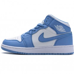 Air Jordan 1 Mid Retro "UNC" Blue White 554724-106