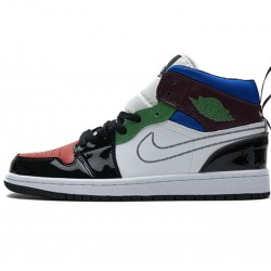 Air Jordan 1 Mid SE "Multicolor" Black Green Red DB5454-001