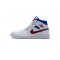 Air Jordan 1 Mid SE "USA" White Blue Red BQ6472-164