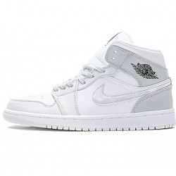 Air Jordan 1 Mid "White Camo" White Grey DC9035-100