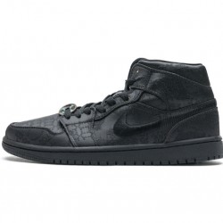Edison Chen x Air Jordan 1 Mid "Fearless" Black CU2804-300