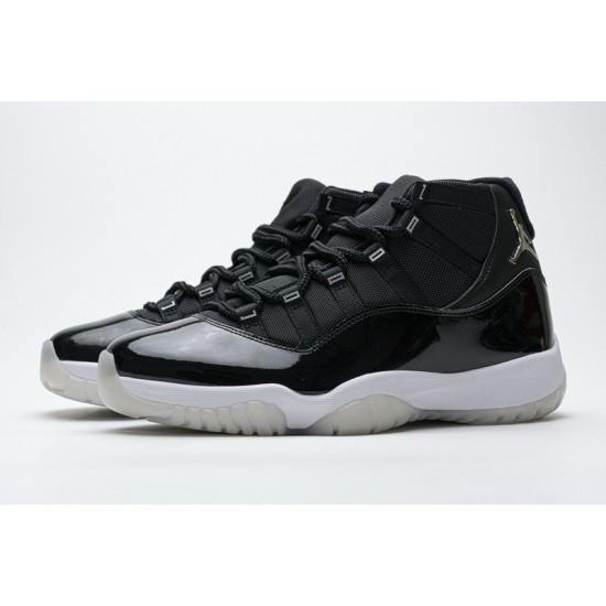 Air Jordan 11 "25th Anniversary" Black Silver Eyelets CT8012-011 40-47