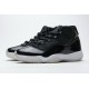 Air Jordan 11 "25th Anniversary" Black Silver Eyelets CT8012-011 40-47