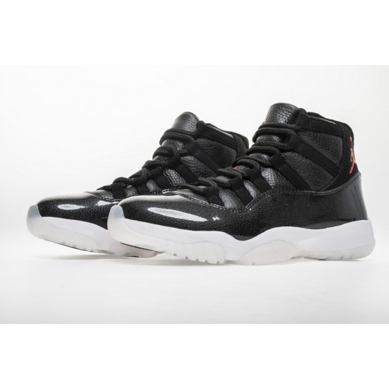 Air Jordan 11 "72-10" Black White 378037-002