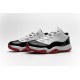 Air Jordan 11 Low "White Bred" Black White Red AV2187-160