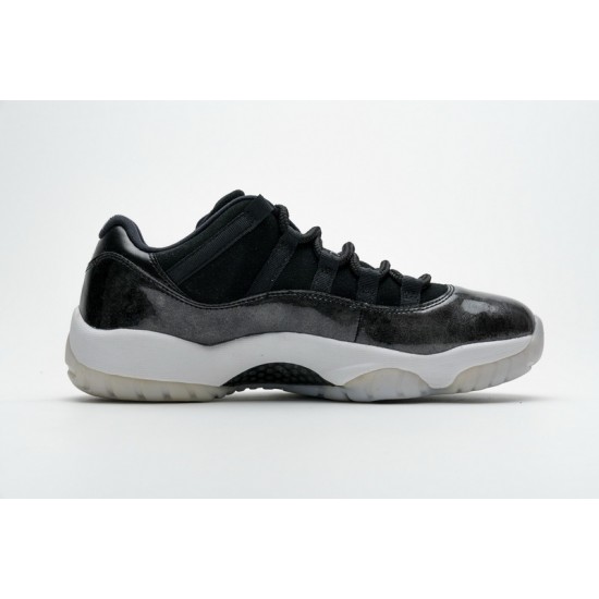 Air Jordan 11 Retro Low "Barons" Black White 528895-010