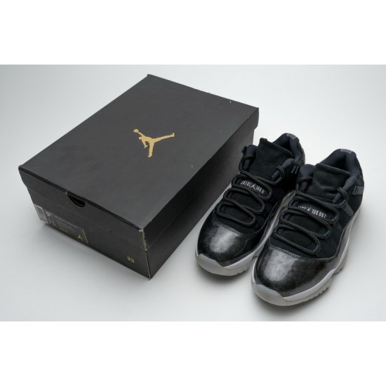 Air Jordan 11 Retro Low "Barons" Black White 528895-010