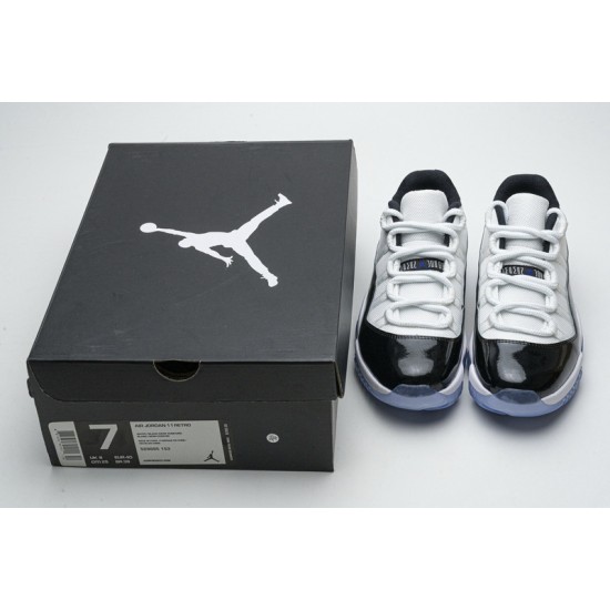 Air Jordan 11 Retro Low "Concord" Black White 528895-153