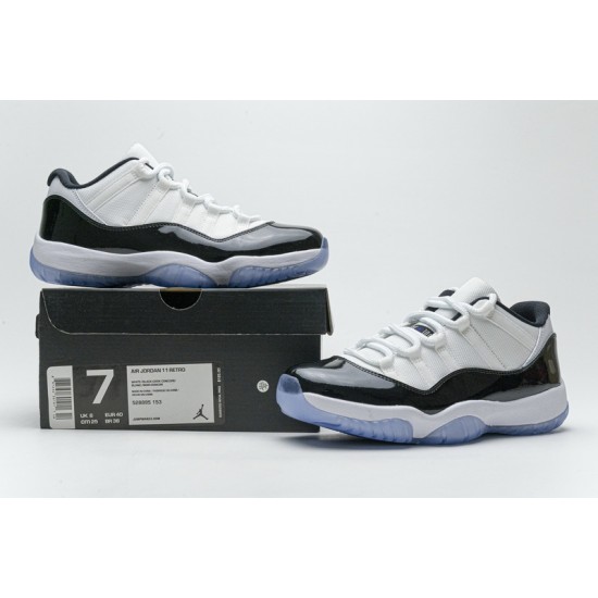 Air Jordan 11 Retro Low "Concord" Black White 528895-153