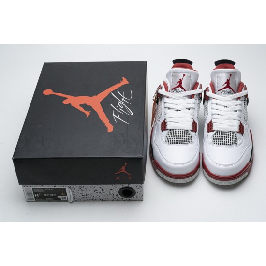 Air Jordan 4 "Fire Red" White Red DC7770-160