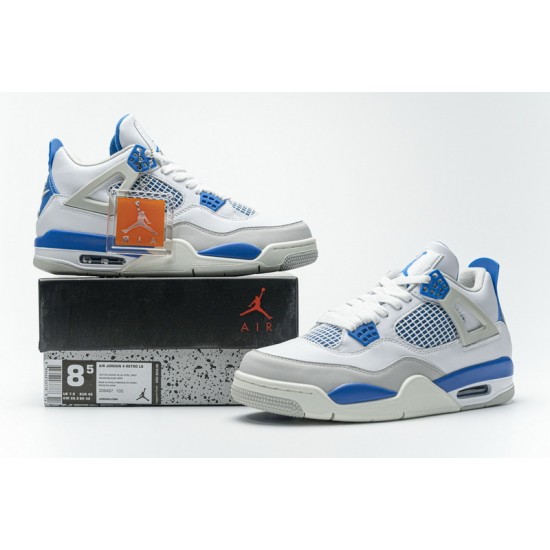 Air Jordan 4 "Military Blue" White Blue 308497-105 40-46