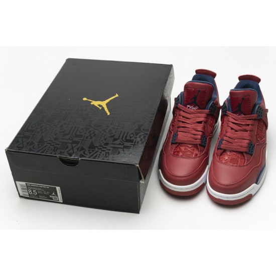 Air Jordan 4 Retro "FIBA Gym Red" Red Black CI1184-617