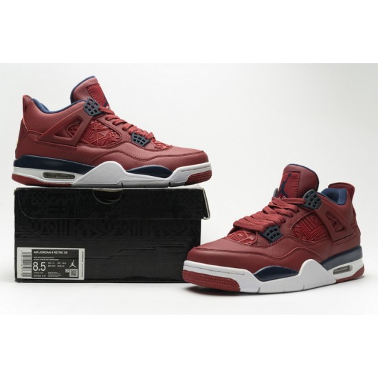 Air Jordan 4 Retro "FIBA Gym Red" Red Black CI1184-617