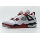 Air Jordan 4 Retro "Fire Red" White Black Red 308497-110