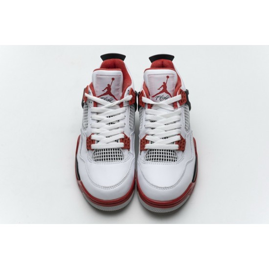 Air Jordan 4 Retro "Fire Red" White Black Red 308497-110