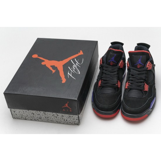 Air Jordan 4 Retro "NRD Raptors" Black Red AQ3816-056