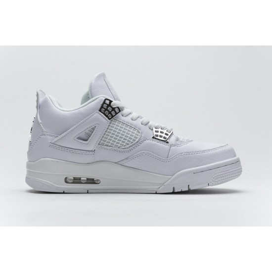 Air Jordan 4 Retro "Pure Money" White Silver 308497-100