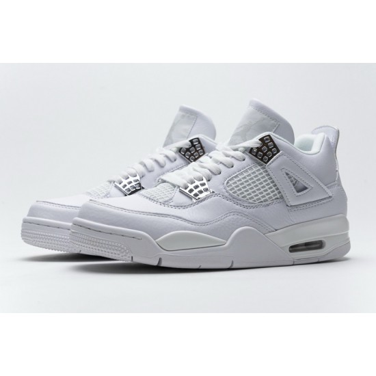 Air Jordan 4 Retro "Pure Money" White Silver 308497-100