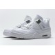 Air Jordan 4 Retro "Pure Money" White Silver 308497-100